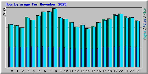Hourly usage for November 2023